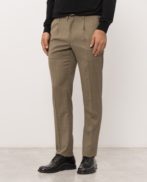 Stefano Ricci Brown wool pants M1T6300022W0020V