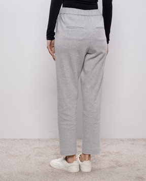 Peserico Gray pants with wool P04151J003122