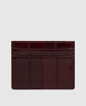 Dolce&Gabbana Burgundy leather cardholder BI0330A8B08