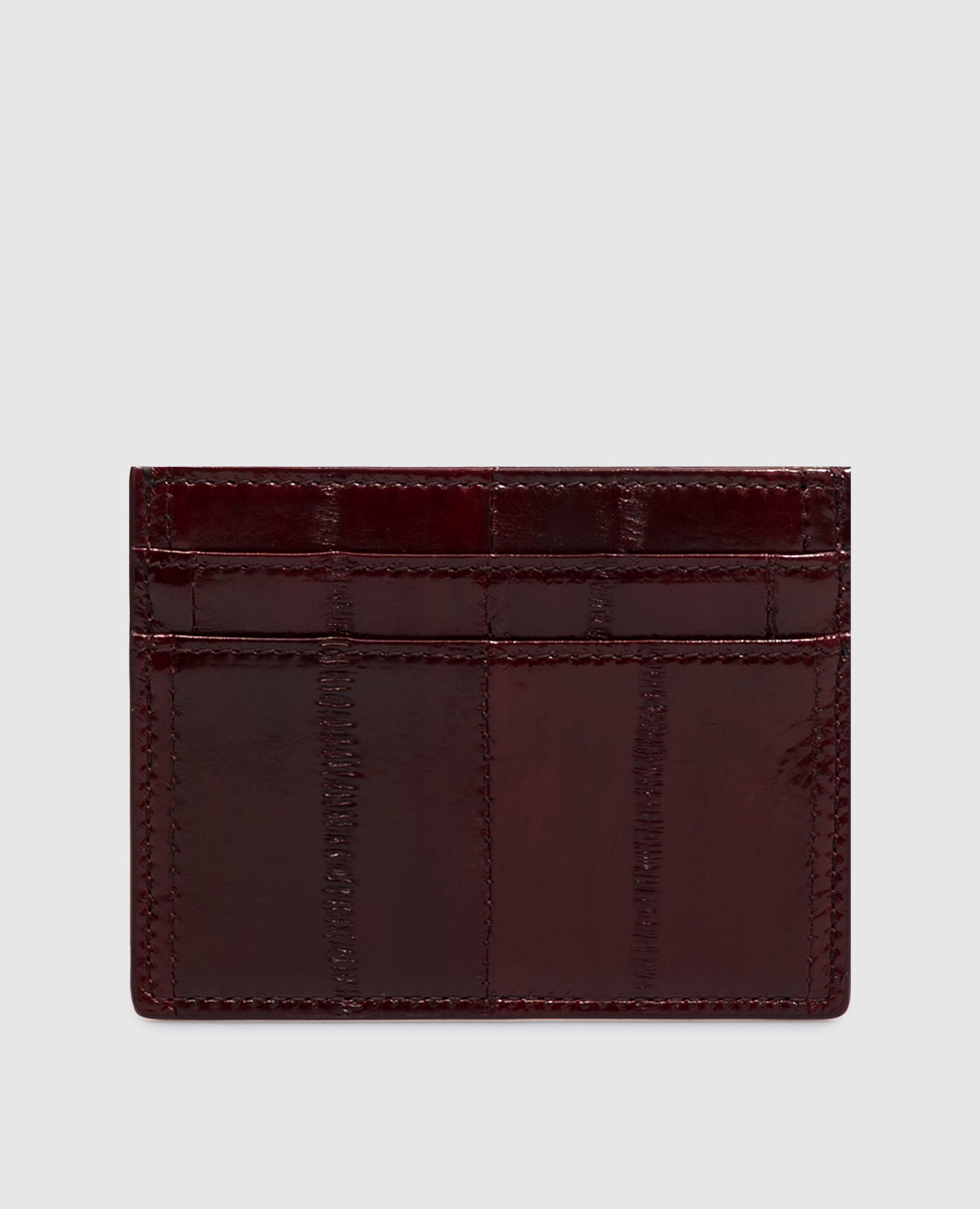 Burgundy leather cardholder Dolce&Gabbana 2