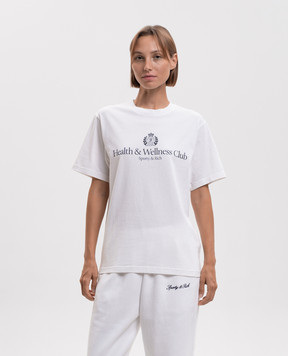 Sporty & Rich White H&W Crest T-shirt TO119712241WH01
