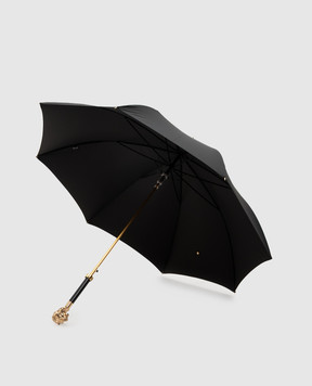 Pasotti Gold Lion black umbrella-cane OMIT479SCOTLAN513993