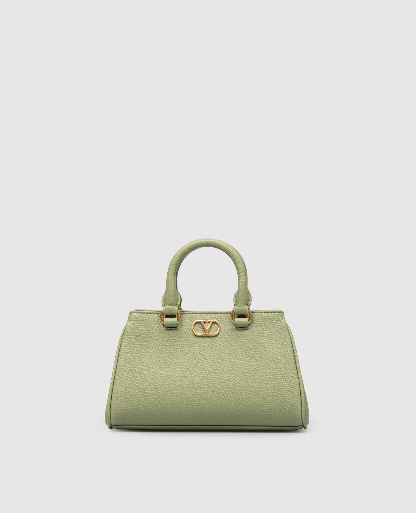 Green VLogo mini leather bag