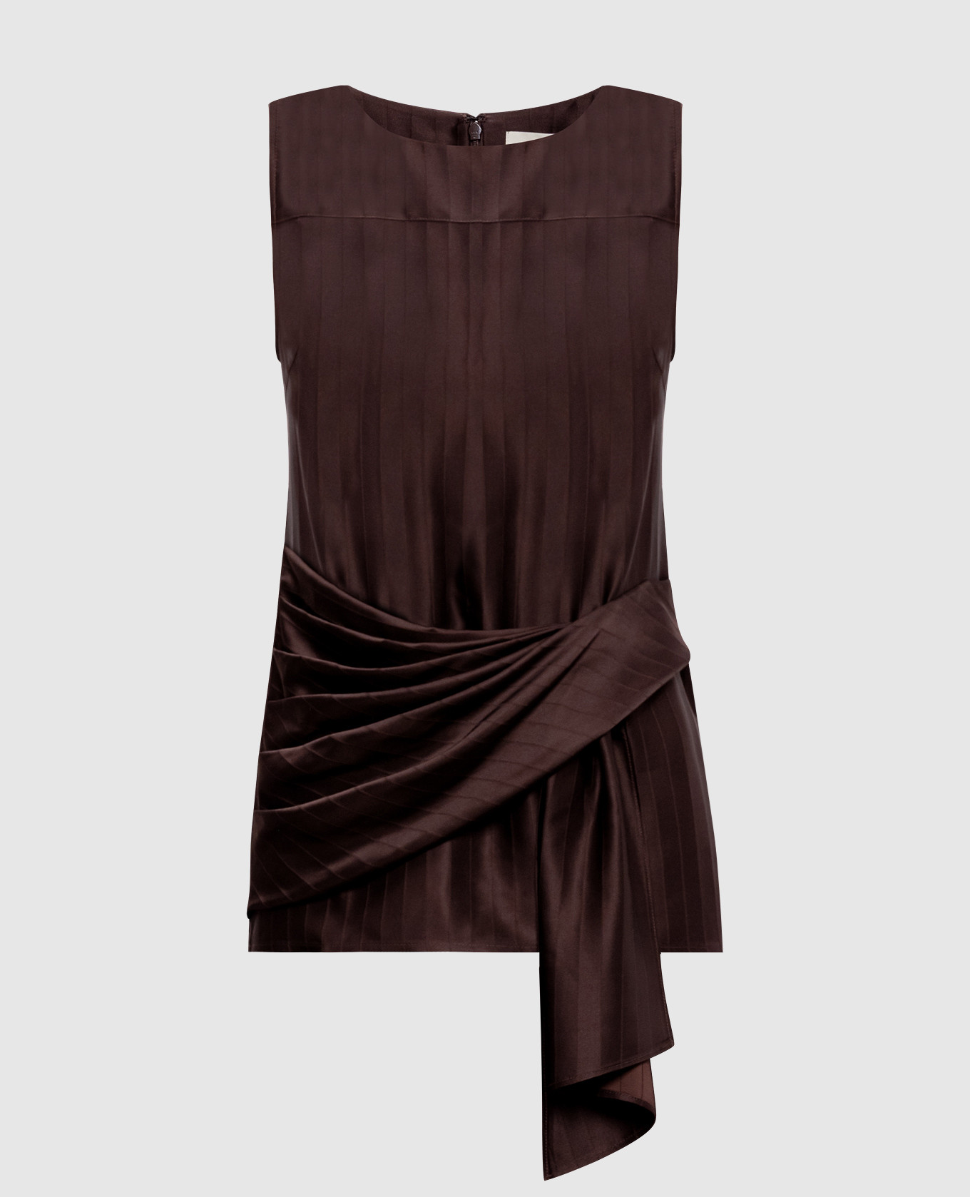 Brown FONDA top with silk
