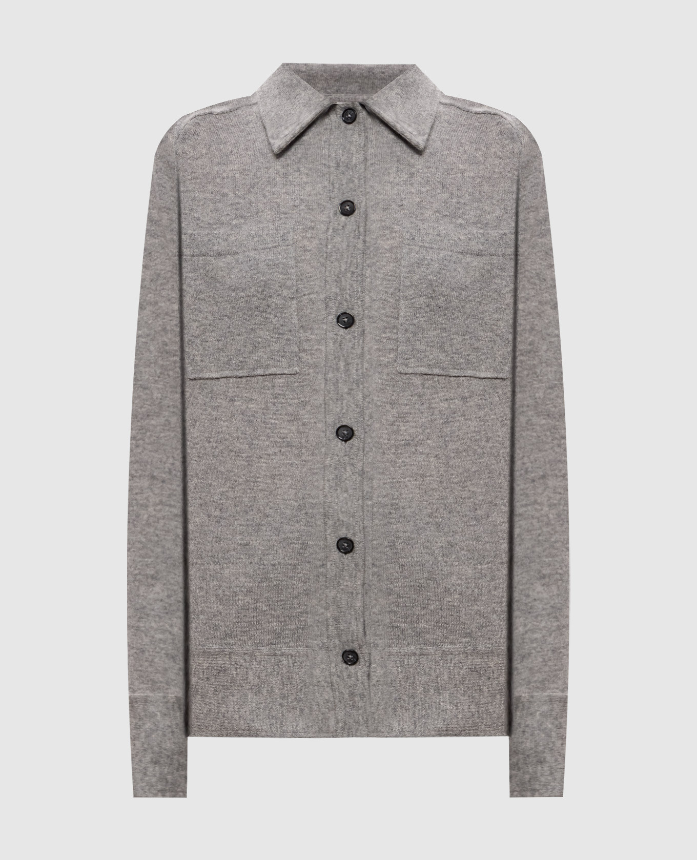 Gray cashmere shirt