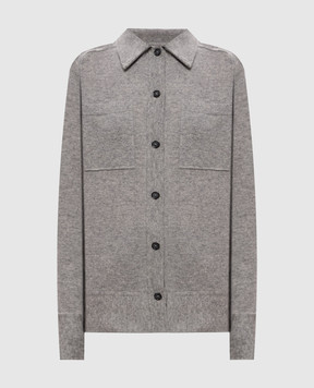 Toteme Gray cashmere shirt 263WRT0785YA0016