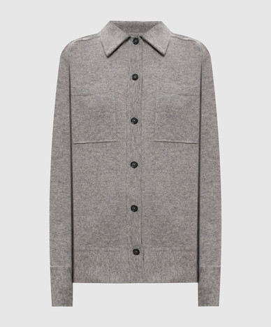Gray cashmere shirt