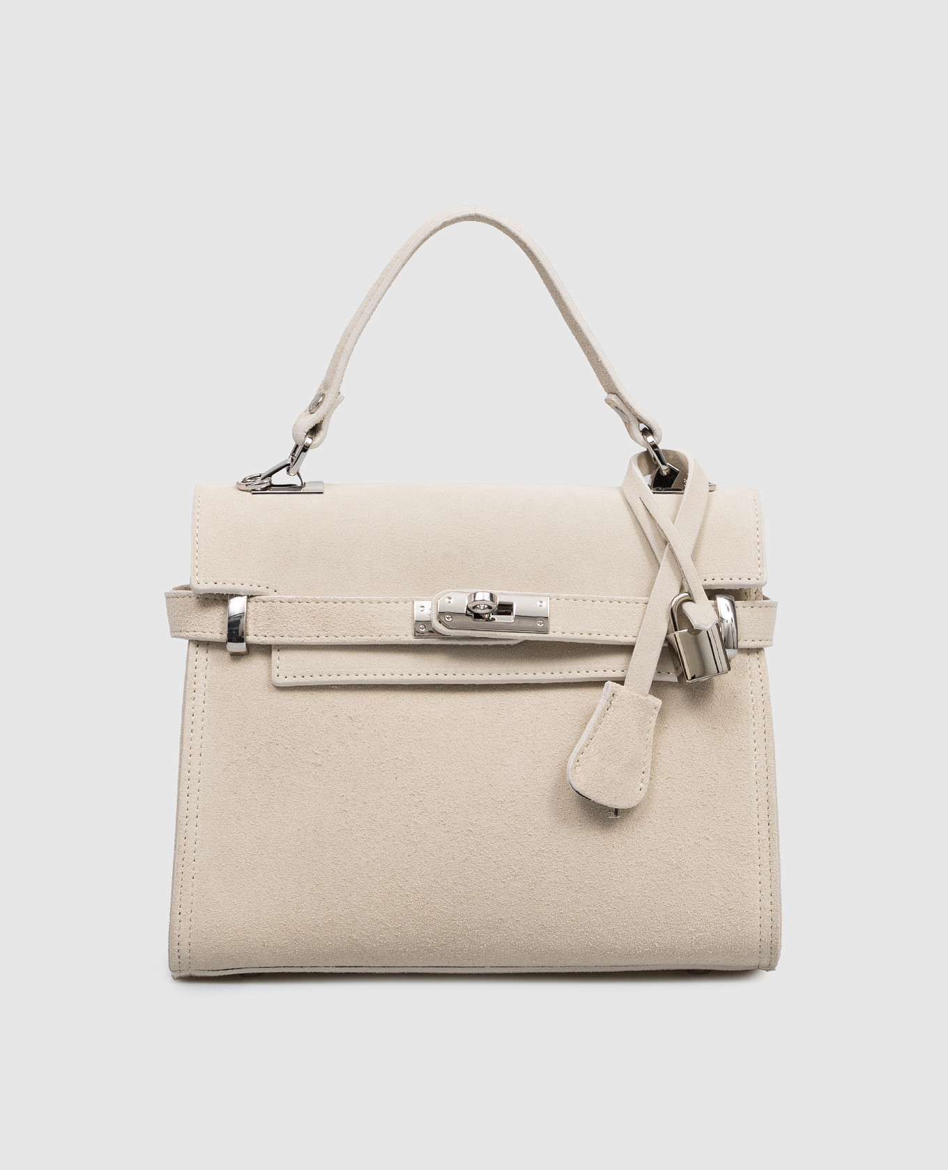 

Ivory suede satchel bag SUEDE Gianni Notaro, Beige