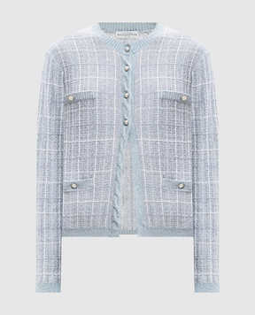 Ballantyne Blue cardigan with lurex B1K4107V002