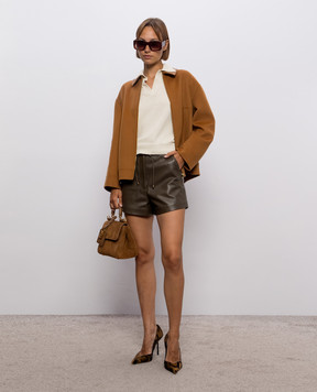 Max Mara Brown SFERE jacket made of wool, silk and cashmere MSTSFERE