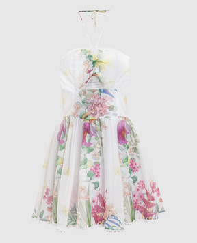 Charo Ruiz Alheli white floral print mini dress 262602