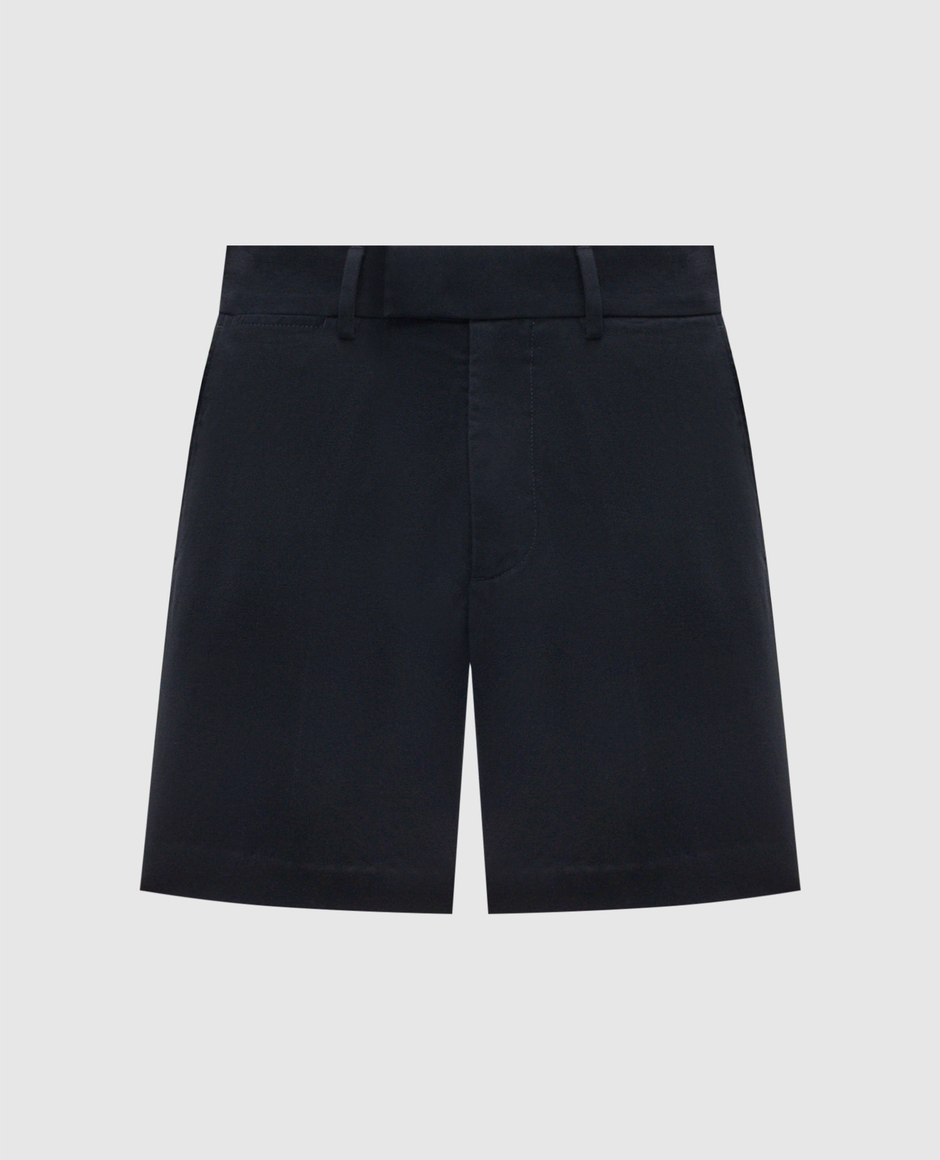 Blue shorts with logo