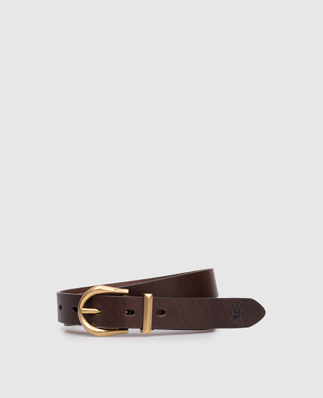

Brown leather belt Endrik Bally