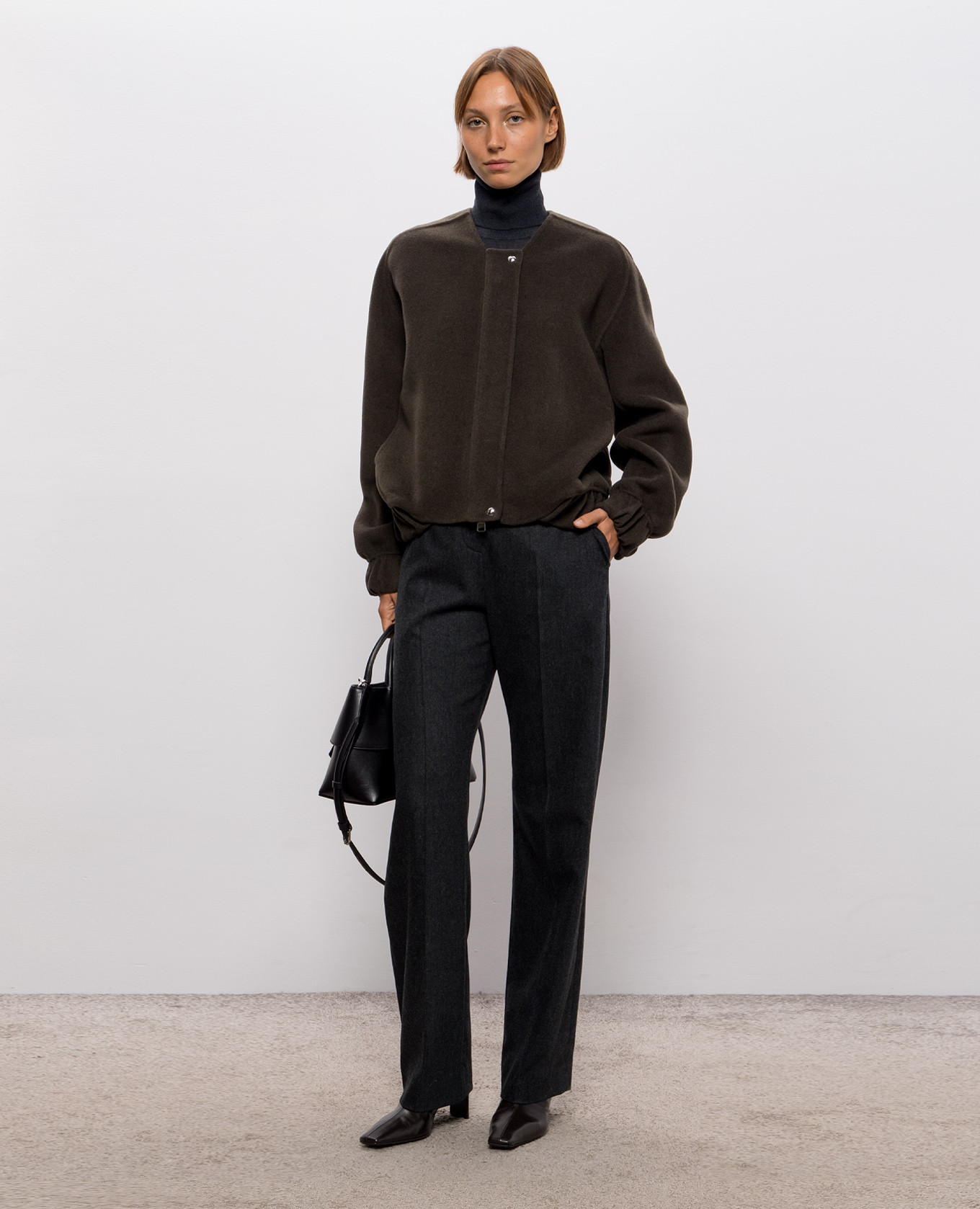 Cordan khaki wool bomber jacket Khaite 2