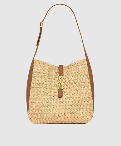 Beige LE 5 À 7 raffia tas