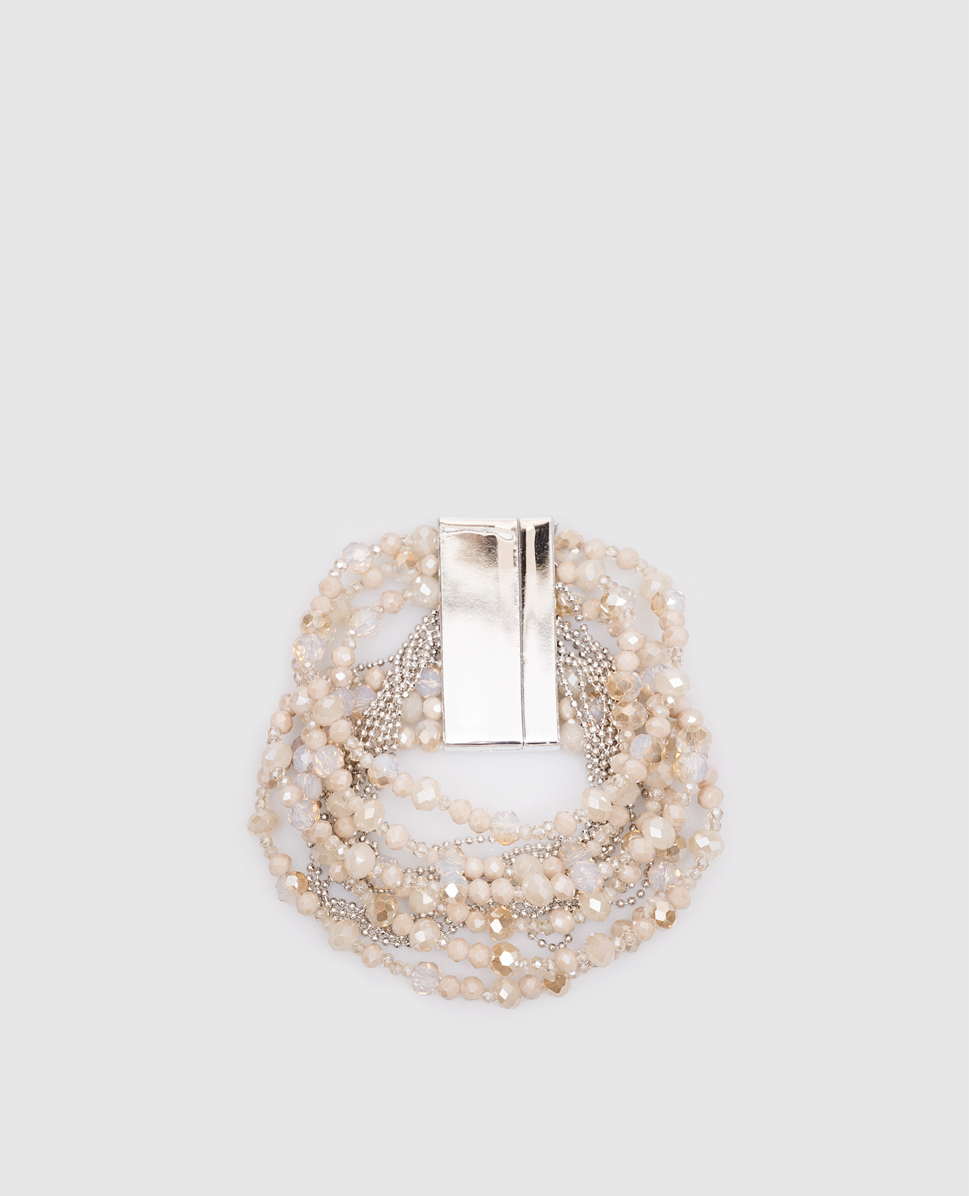 

Beige beaded bracelet Peserico