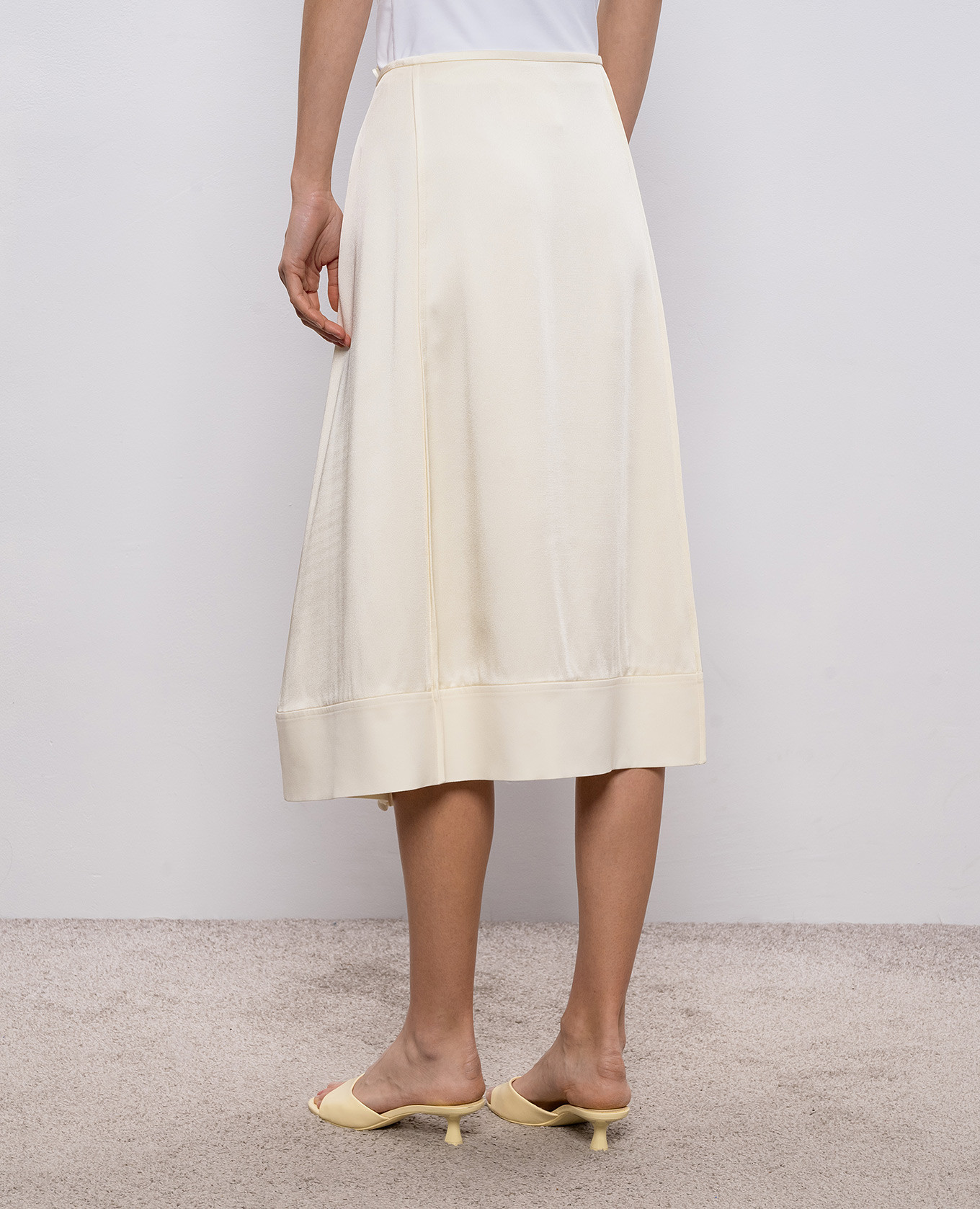 Beige midi skirt Jil Sander 4