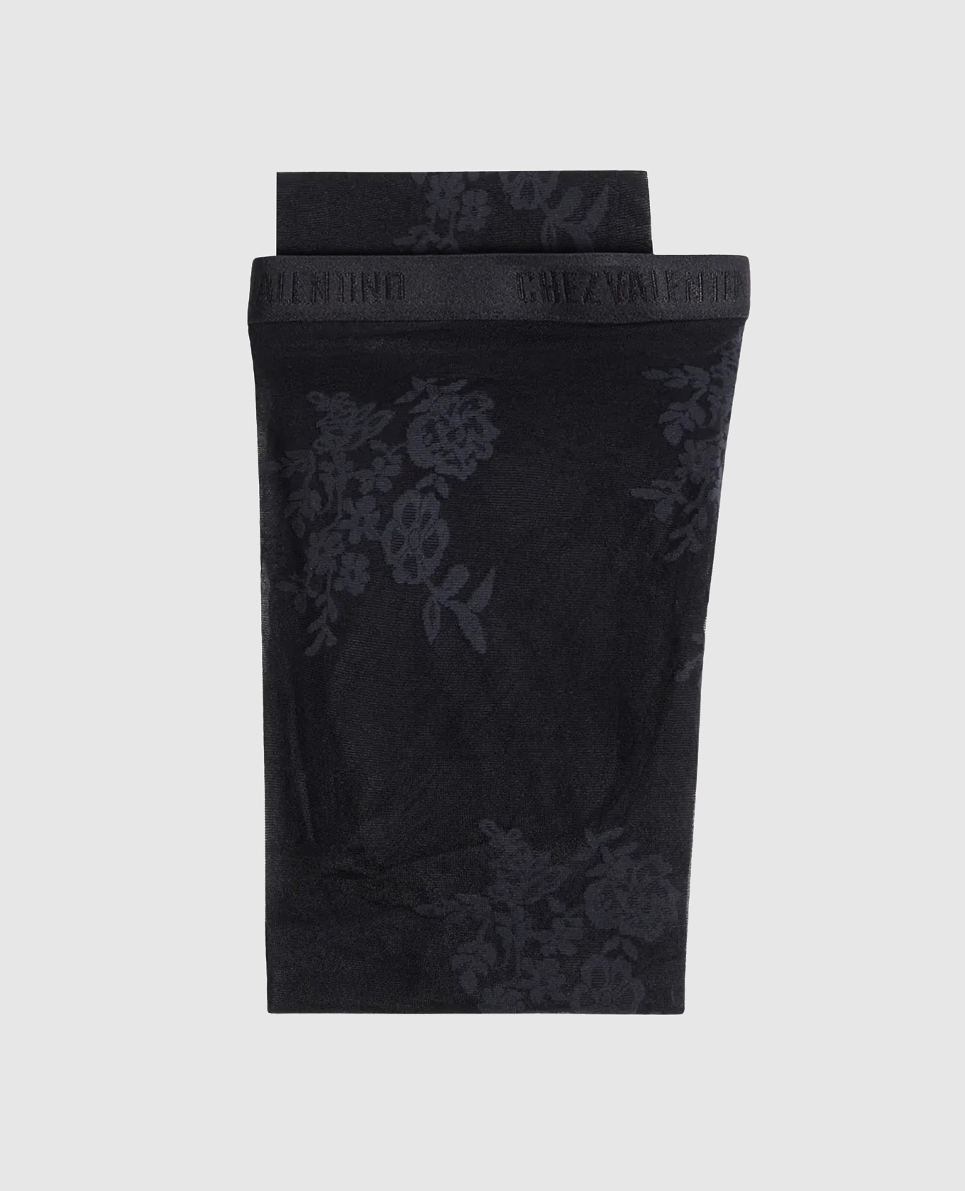 

Black patterned tights Valentino