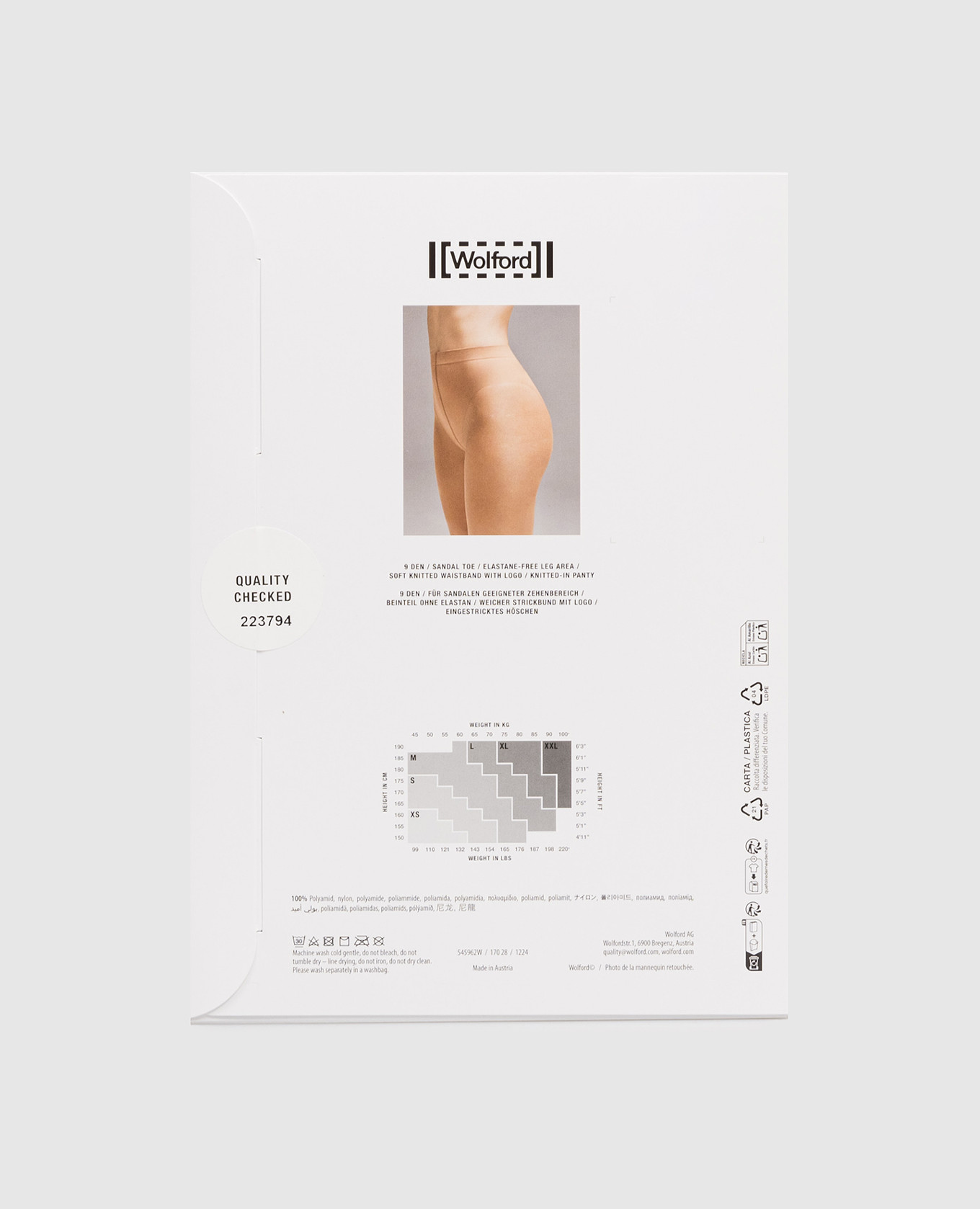 

Black tights Luxe 9 den Wolford