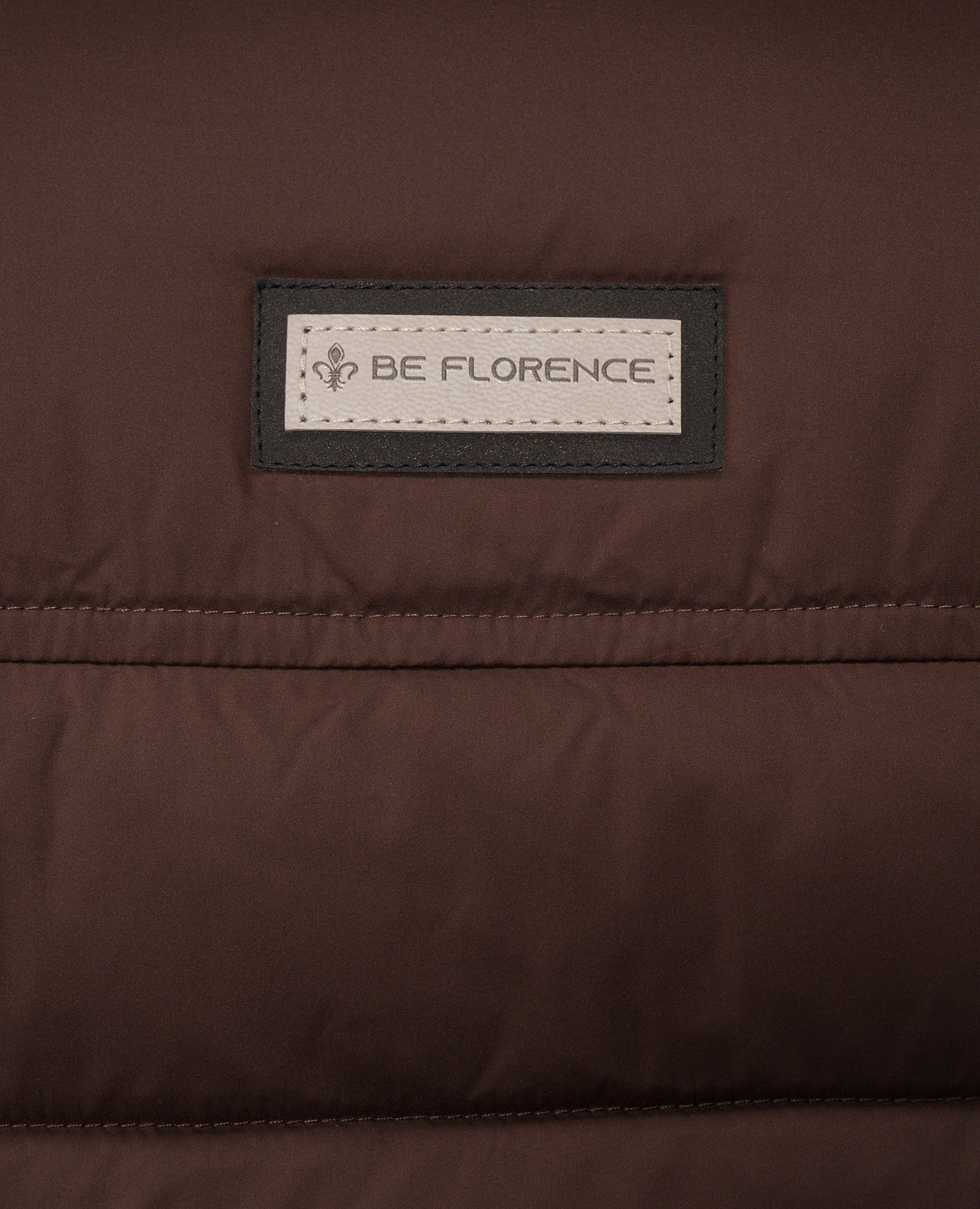 Brown down jacket with hood Be Florence 5