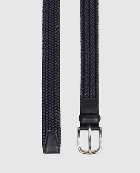 Orciani Blue combined braided belt Sea Elast U08163RAG