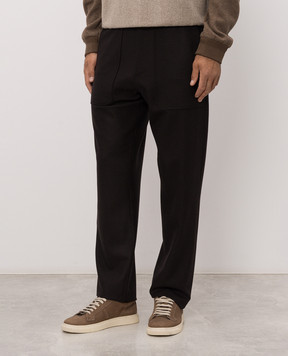 Brett Johnson Brown wool pants FW26P17LP991CAC