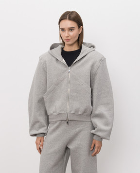The Attico Grey insulated sports jacket 261WCF00026JJF003AA