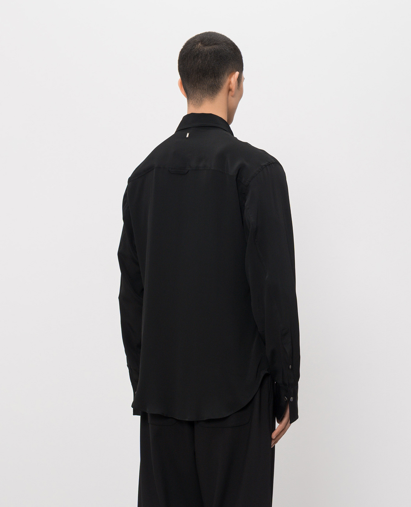 

Black shirt with silk Ami Paris