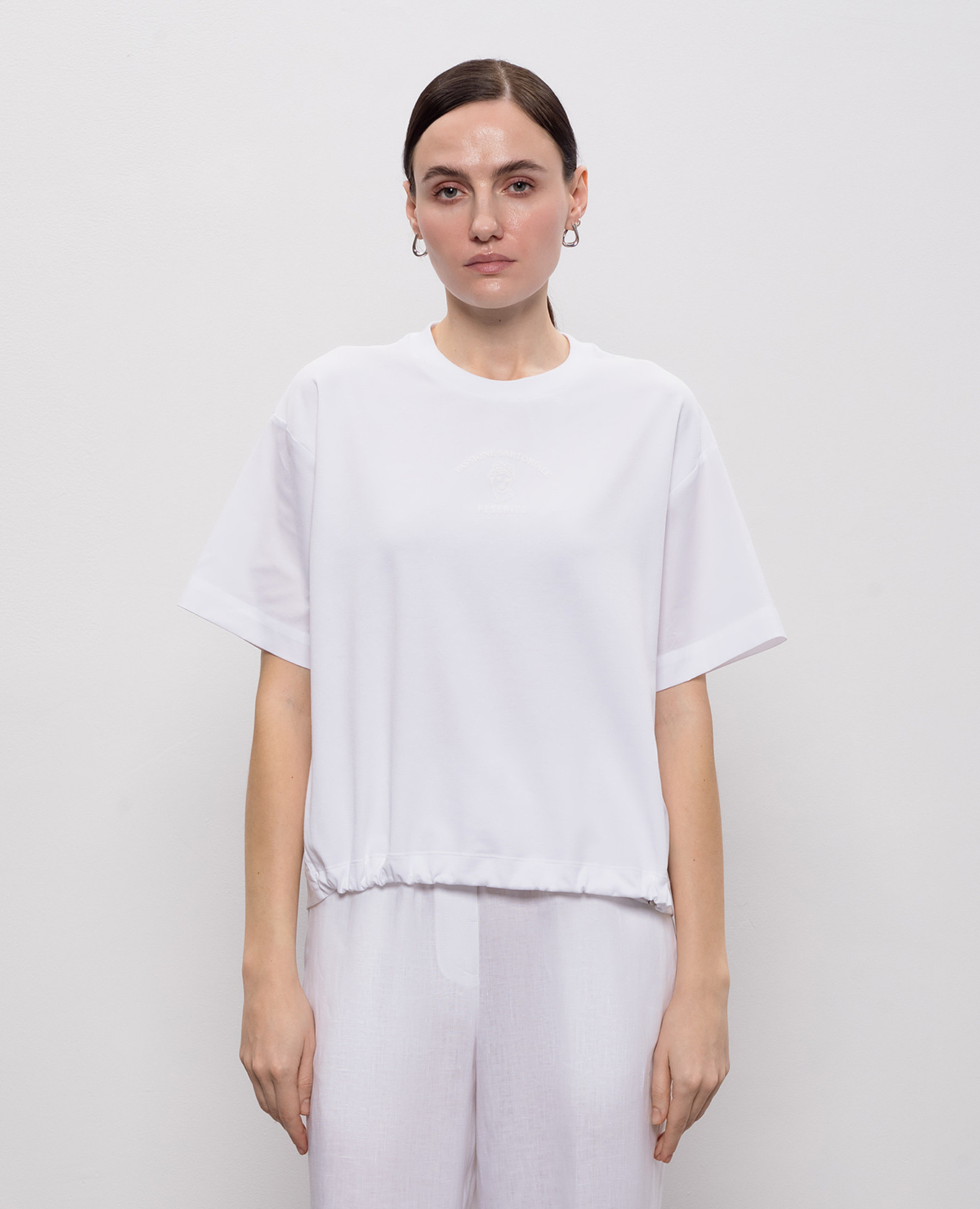 

White T-shirt with print Peserico