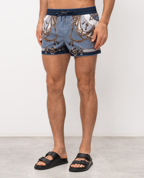 Dolce&Gabbana Swim shorts with branded print M4E48TON0CG