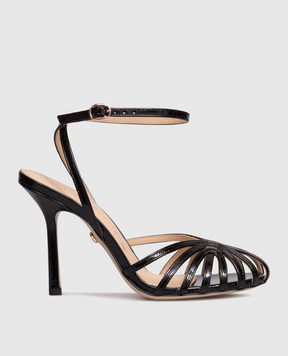 Babe Pay Pls Black patent leather sandals 210906LA