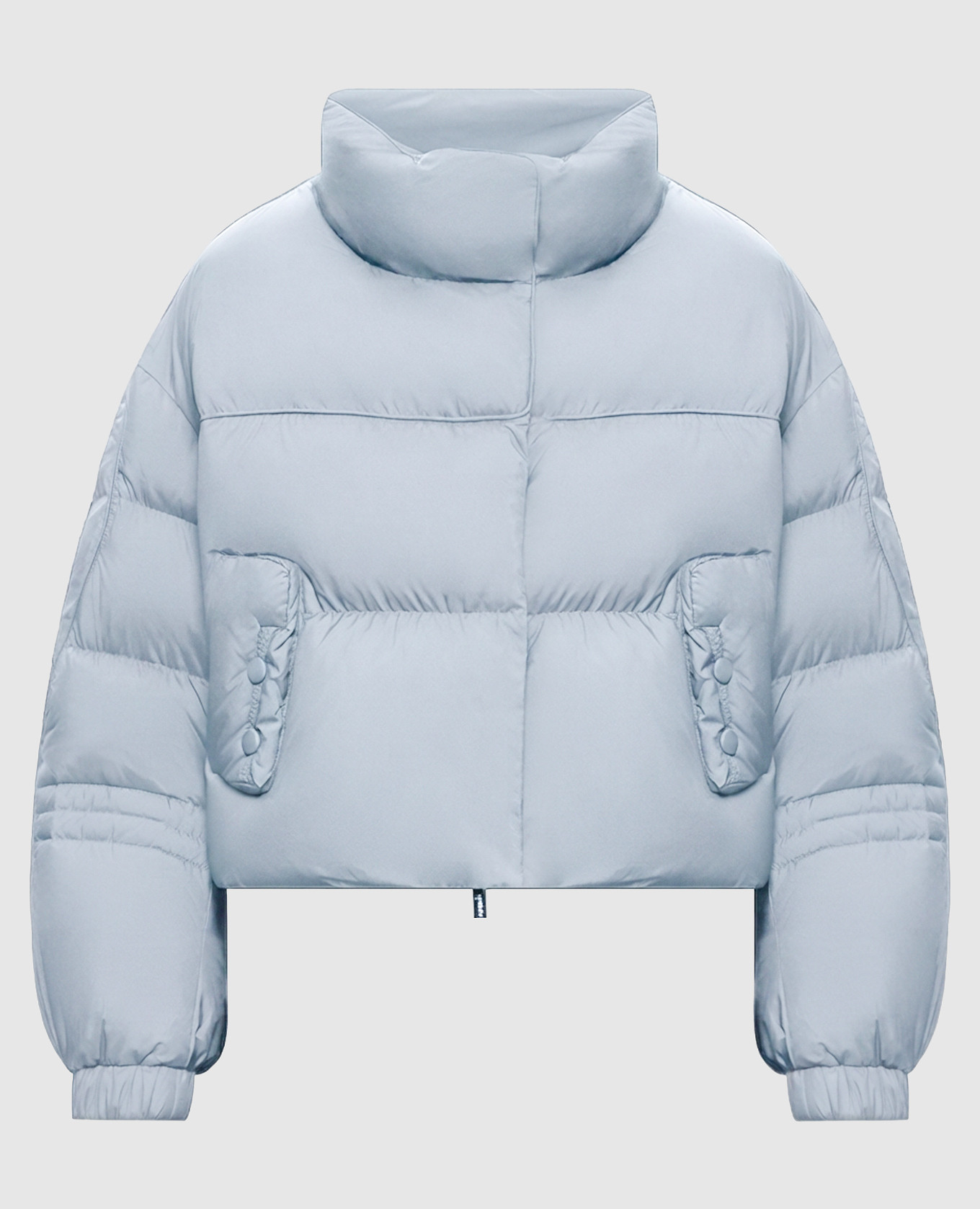 Blue cropped down jacket