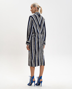 PROENZA SCHOULER Amira striped silk midi shirt dress R2613012BSP179S