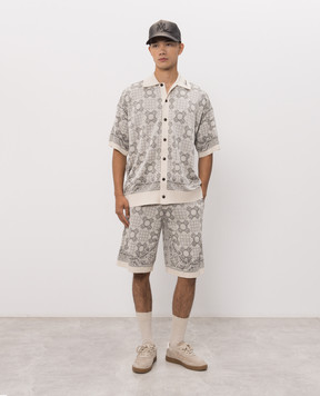 AMIRI Gray MA QUAD shorts AMBMSO1127