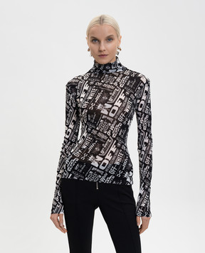Off-White Black Mulilogo top OWAD122F25JER002