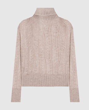 Agnona Beige cashmere and silk sweater K2120768F080Q
