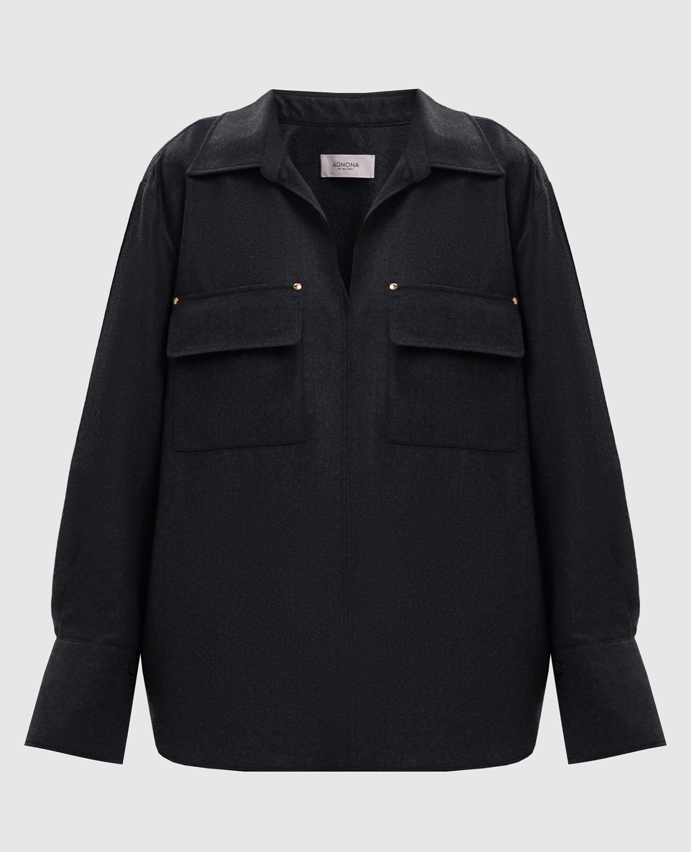 Gray wool shirt