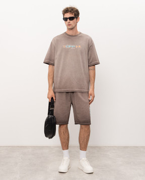 Off-White Archi Geography Arrow Brown T-Shirt 44MAA120F26J00B