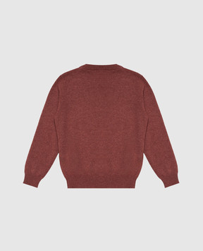 Brunello Cucinelli Children's burgundy cashmere jumper B22M10010B