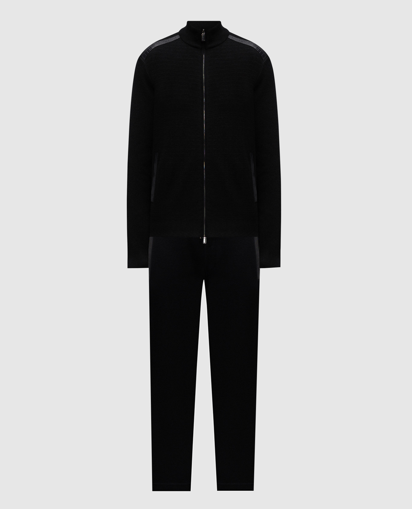 

Black wool, cashmere and silk tracksuit Stefano Ricci