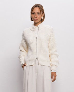 Peserico Yellow wool cardigan A99846F0309341