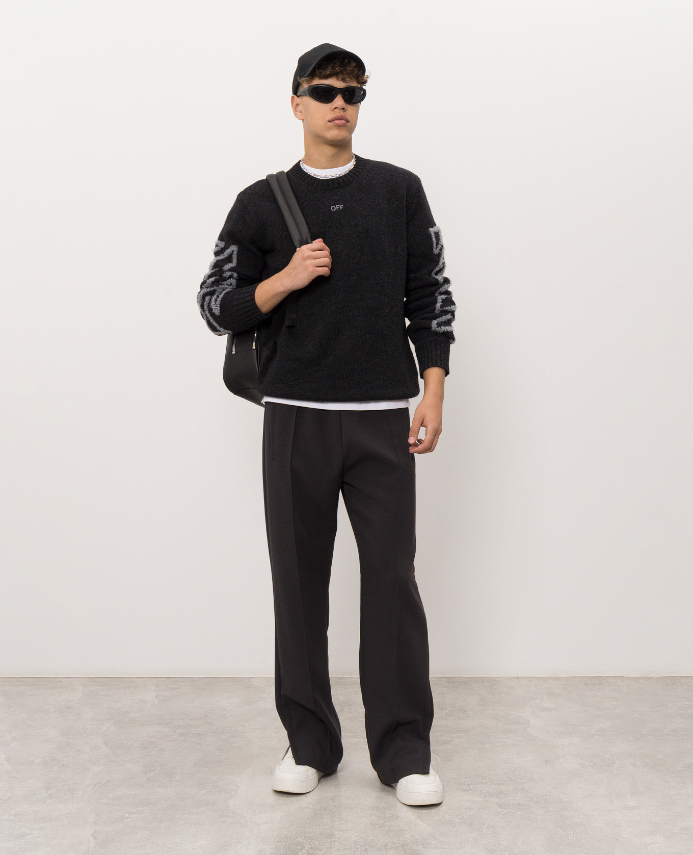 Gray sweater with wool Off-White 2