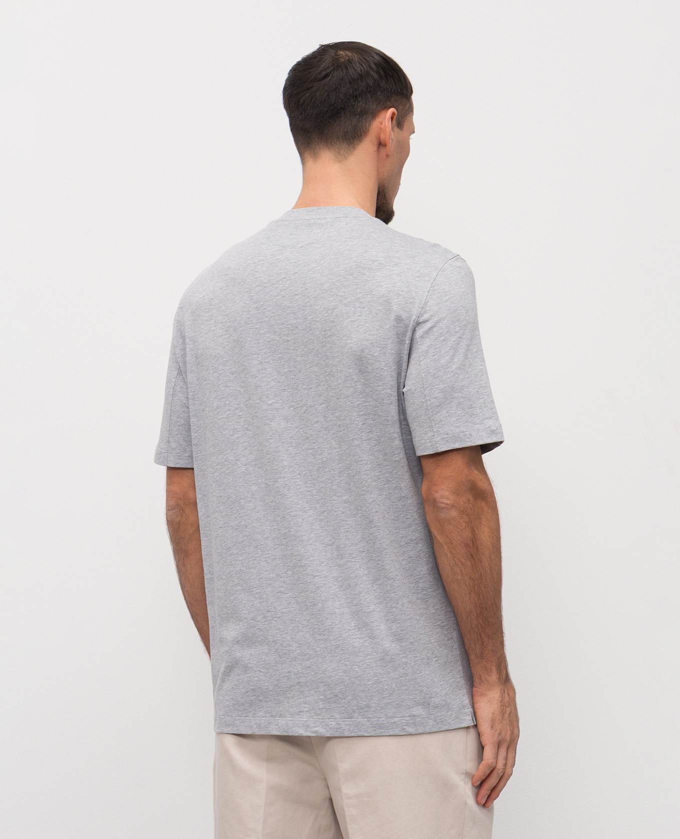 

Gray T-shirt with print Brunello Cucinelli, Grey