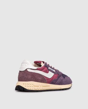 AUTRY Purple REELWIND combination sneakers A1UNWWLW3T01