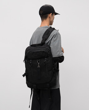 Premiata Black VENTURA backpack with logo VENTURA
