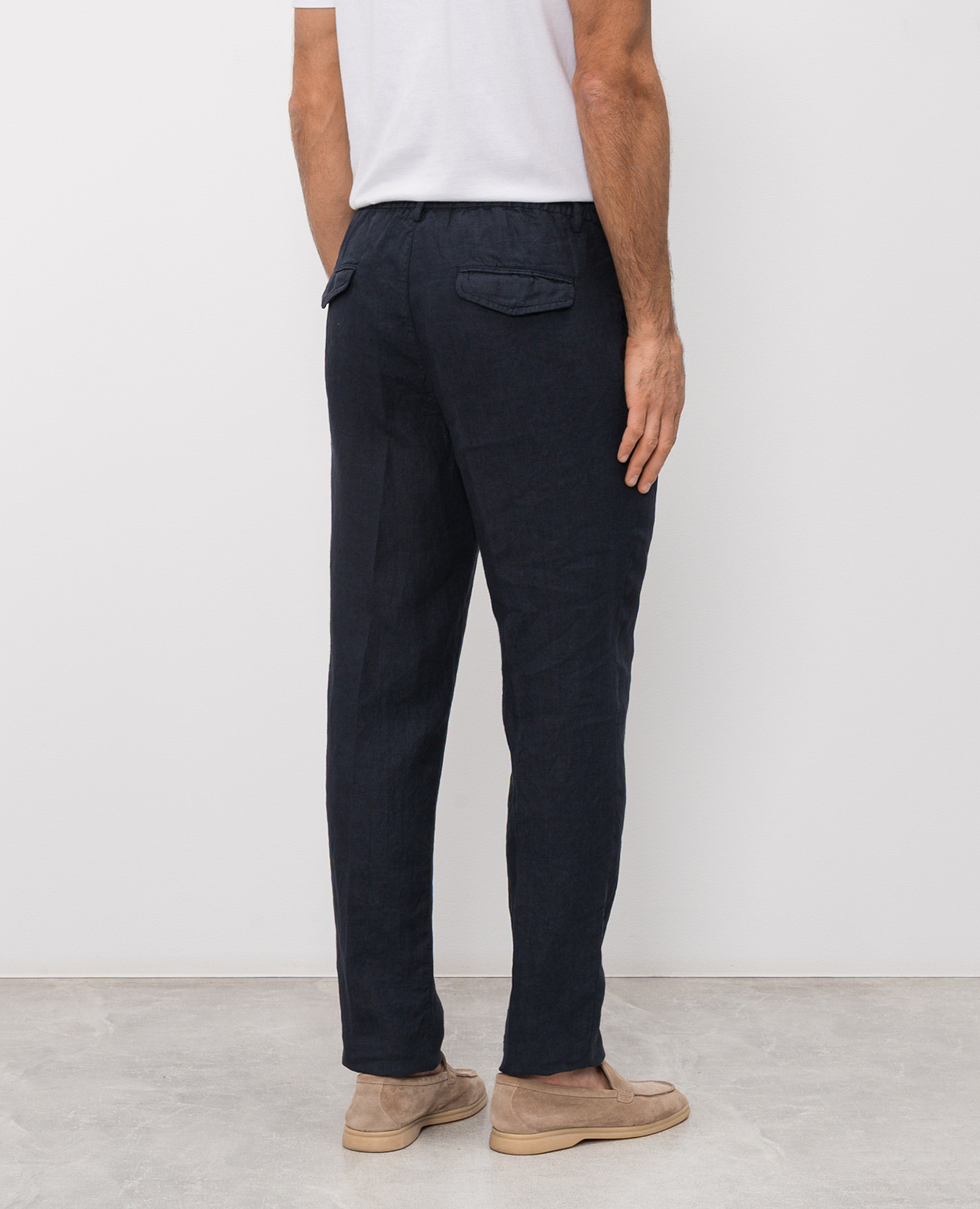 

Blue linen pants Peserico