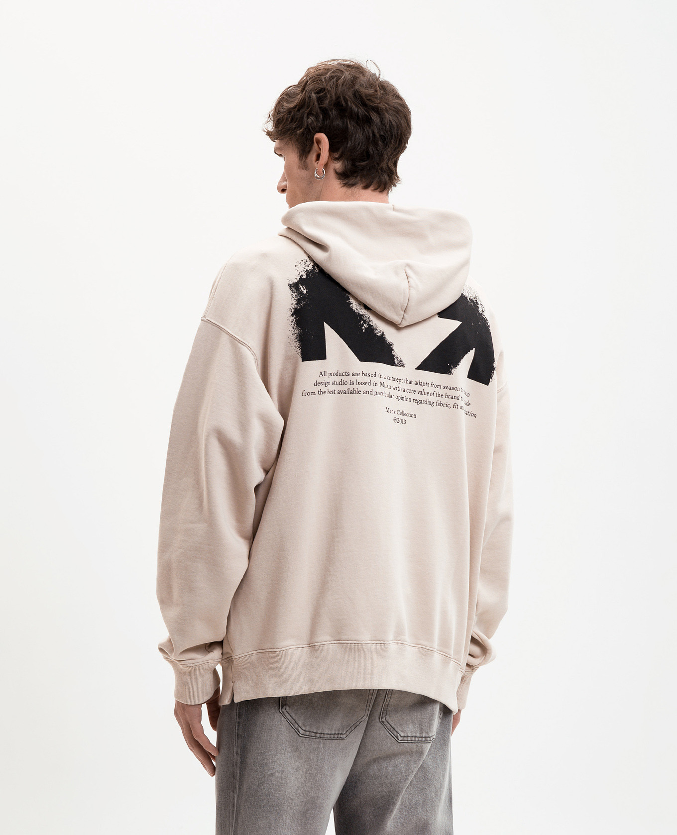 

Beige hoodie with Half Arrow emblem Off-White