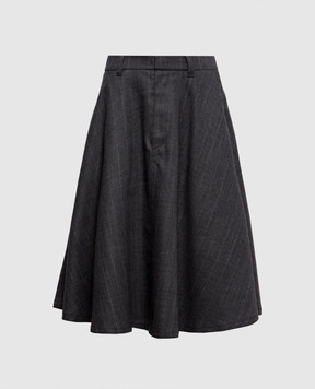Brunello Cucinelli Gray wool skirt MP554G4084