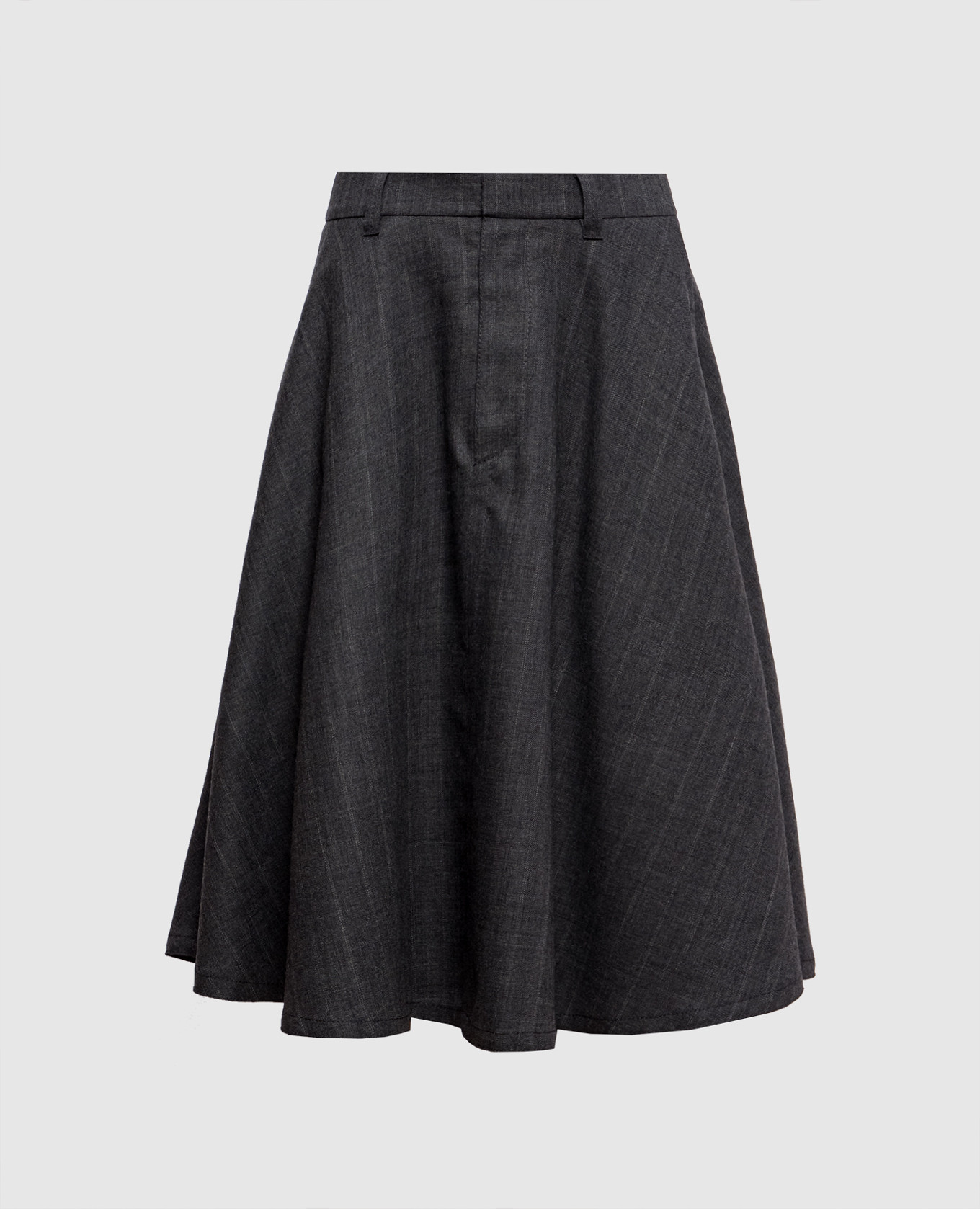 Gray wool skirt
