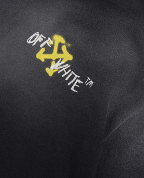 Off-White Children's black T-shirt with Arrow Spray print 44BAA002S26J00F
